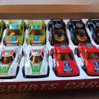 Box "Sports Cars" 12 modellini auto anni'80