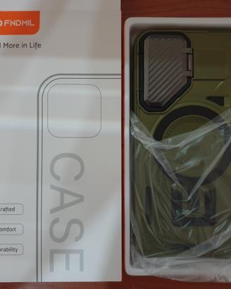 Cover Galaxy S23 Plus Verde Oliva MagSafe + Staffa