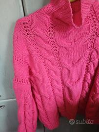 maglione rosa tg M/L
