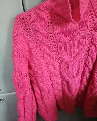 maglione rosa tg M/L