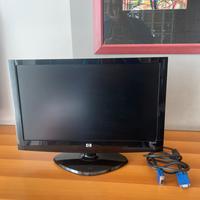 Monitor PC HP x20LED 20" funzionante + cavo VGA