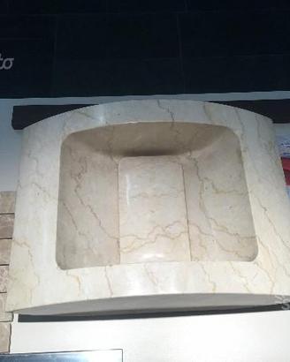 Lavabo di appoggio in marmo massello
