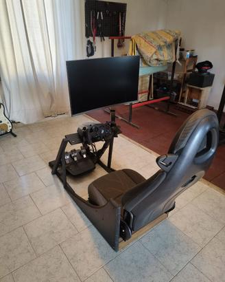 Simulatore Guida Logitech G923 + Seduta+Monitor