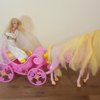 Barbie principessa con carrozza e cavallo