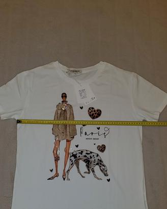 T-shirt Studio Eleven Paris Amour Taglia Unica