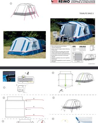  Tenda/Veranda per  Van Reimo  turlite space 2