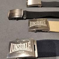 Cinture LONSDALE e CELIO fibbia militare