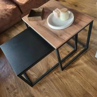 Tavolino da salotto nero marrone