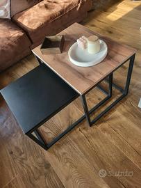 Tavolino da salotto nero marrone