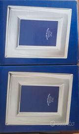 Due cornici per foto Silver Plaid nuove