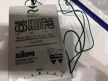 lima hornby trasformatori 12v per trenini