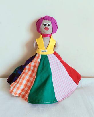 Cuba tipica bambola artigianale double face
