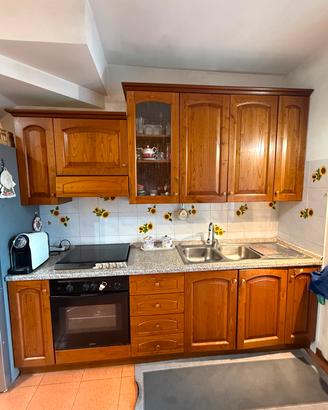 cucina lineare legno massello