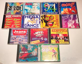 lotto 12 CD compilation dance anni 90