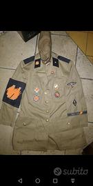 Giacca uniforme storica scenica completa di decora