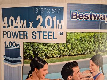 Piscina 4x2 profonda 1m completa di accessori