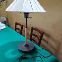 Lampada da tavolo vintage Ikea Tuve con paralume l