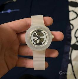 Orologio hip hop trasparente