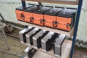 Moduli batterie al litio.