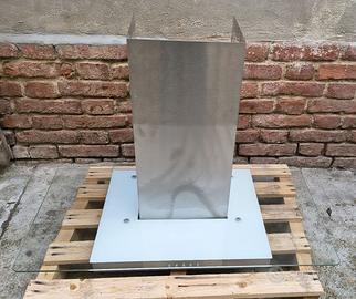 Cappa Inox 90cm Hotpoint Ariston Acciaio Vetro gas