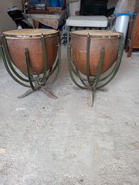 COPPIA TIMPANI ANTICHI