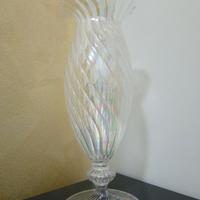 Opera e vaso in vetro di Murano Cenedese