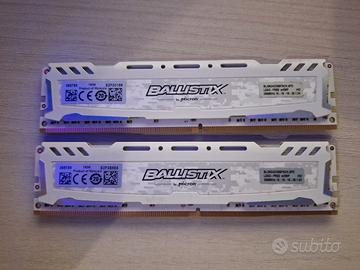ram DDR4 crucial ballistix 2x8gb