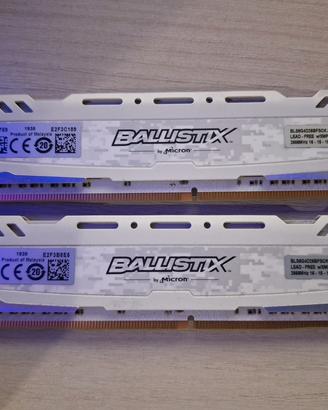 ram DDR4 crucial ballistix 2x8gb