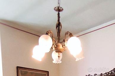 Lampadario a cinque bulbi - BRA