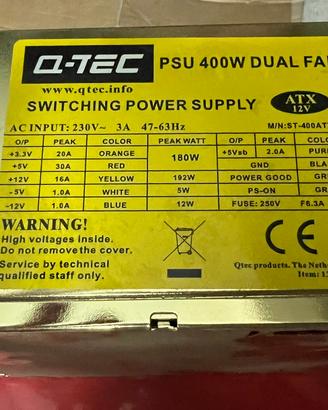Alimentatore Q-TEC PSU 400W