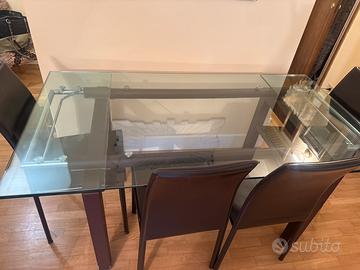 Tavolo allunganbile e sedie