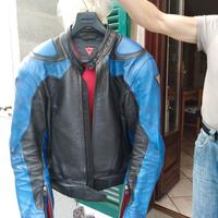 TUTA MOTO IN PELLE DIVISIBILE TG 52