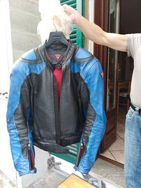 TUTA MOTO IN PELLE DIVISIBILE TG 52