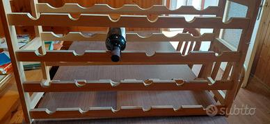 cantinetta portabottiglie legno