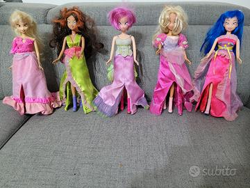 Bambola Candy Candy e 5 Winx 2006 Cammina Davvero 