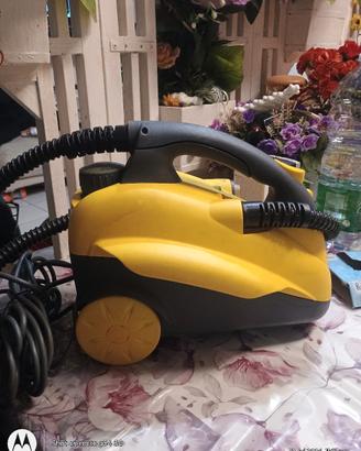 Pulitore a vapore super compatto giallo