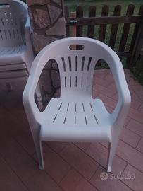 sedia giardino   4 sedie