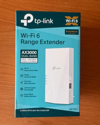 Ripetitore Wi-Fi 6 TP-Link RE700X AX3000 dual band