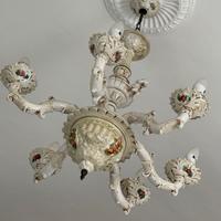 Lampadario Capodimonte Vintage