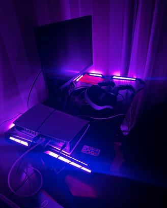 Play5 digital slim 1tb+poltrona+tavolo+monitor