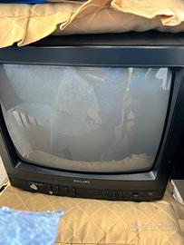 TV vintage ert Philips 17" anni 80 retrogame