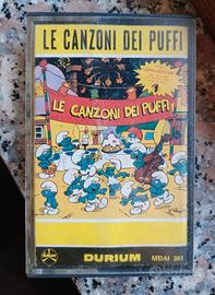Musicassetta le canzoni dei puffi Cristina D'Avena