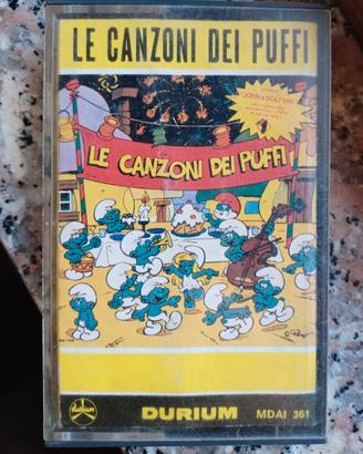 Musicassetta le canzoni dei puffi Cristina D'Avena