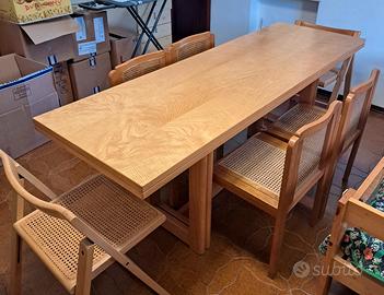 TAVOLO con SEDIE in LEGNO