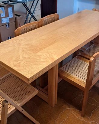 TAVOLO con SEDIE in LEGNO