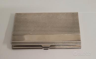 Porta biglietti da visita in Silver plate