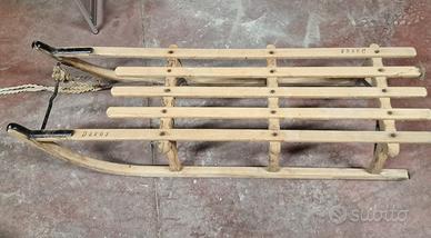 Slitta di legno vintage anni '60