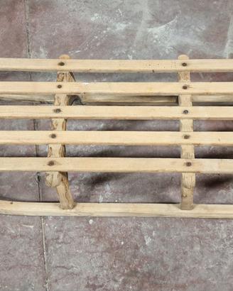 Slitta di legno vintage anni '60