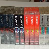 Lotto 22 cassette VHS nuove +VHS Head Cleaner