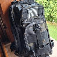 🎒🇺🇲zaino tattico militare Camo black🇺🇲 🎒